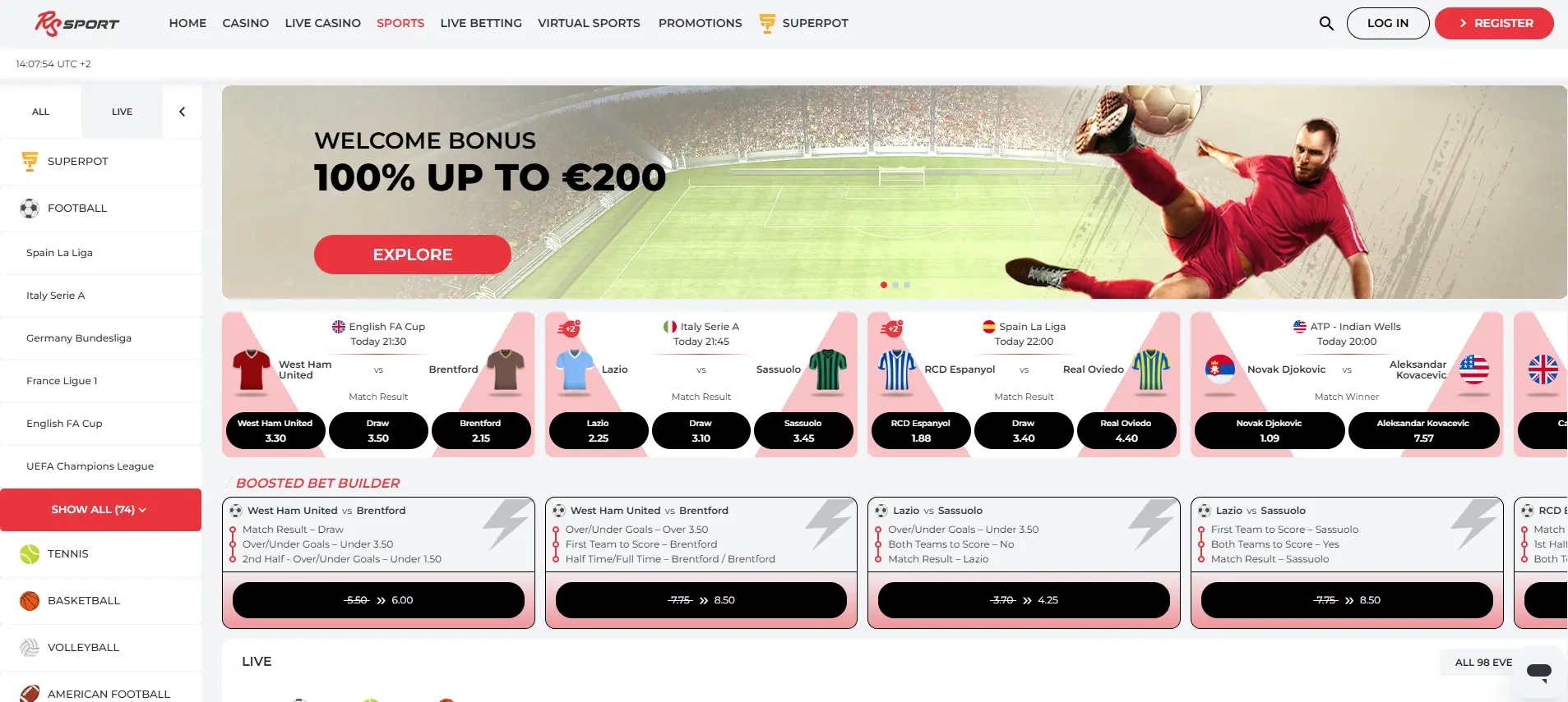 Realspin sports betting